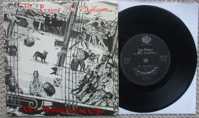 The Pogues & Dubliners - The Irish Rover / The Rare Ould Mount Dew - EX- 45 + PS
