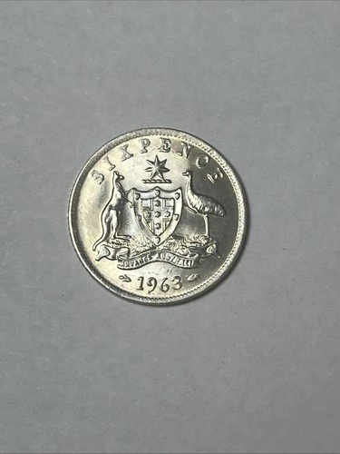 1963 Australia Sixpence — photo from another recent sale