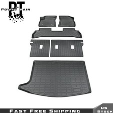 Black Tpe Floor Mats Seat Back Cargo Liner For Buick Encore Gx Fwd 2020-2026