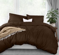 Duvet Cover Queen Size - 3 Piece with Zipper Closure - 1