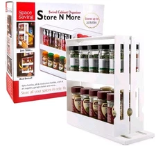 Swivel Store Organizer Spice Rack Storage System. NEW Open Box