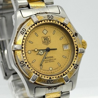TAG Heuer 2000 Gold Men's Watch - 964.013 for sale online | eBay