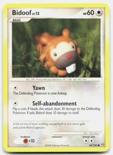 Stormfront Bidoof 54/100 Lightly Played Pokemon C Tcg Card on eBay