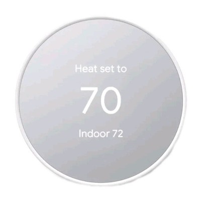 Google Nest Smart Thermostat for Home Programmable WiFi - Snow White