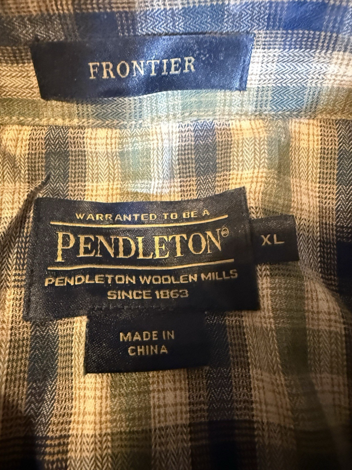 Pendleton Frontier Pearl Snap Button Down Mens XL… - image 3