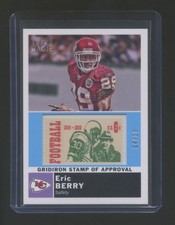 2010 Topps Magic Eric Berry Rc Gridiron Stamp Of Approval Sp #ed 4/10 Rare Hof ?