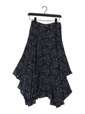 Stella McCartney Women's Midi Skirt UK 12 Blue 100% Silk Midi A-Line