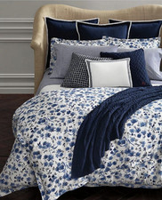 Ralph Lauren ADELAIDE Floral Blue Full/Queen Duvet Cover Only NIP 355