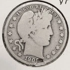 1909-S Barber Half dollar Rare & Low Mintage!