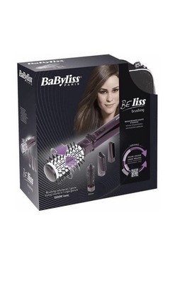 BaByliss Beliss Brush & Style Ionic Rotating Hot Air Brush Set Styler - EU PLUG 