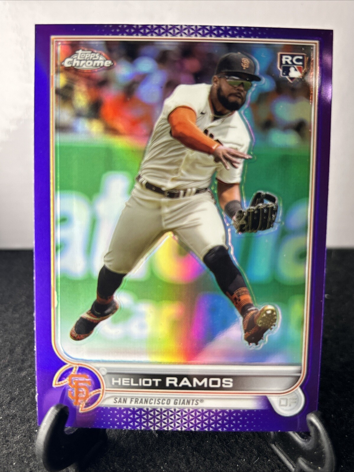 2022 Topps Chrome Update #USC194 Heliot Ramos Purple Refractor RC (C) SF Giants