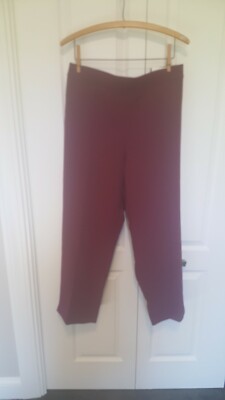 Dressbarn Roz Ali Womens Plus Size 20 Dress Pants Trouser Purple/ Wine  color NWT