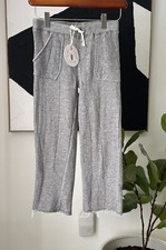 NWT Girl's BURTS BEES Organic Gray Sweatpants Lounge Pants Flared Size Small 5
