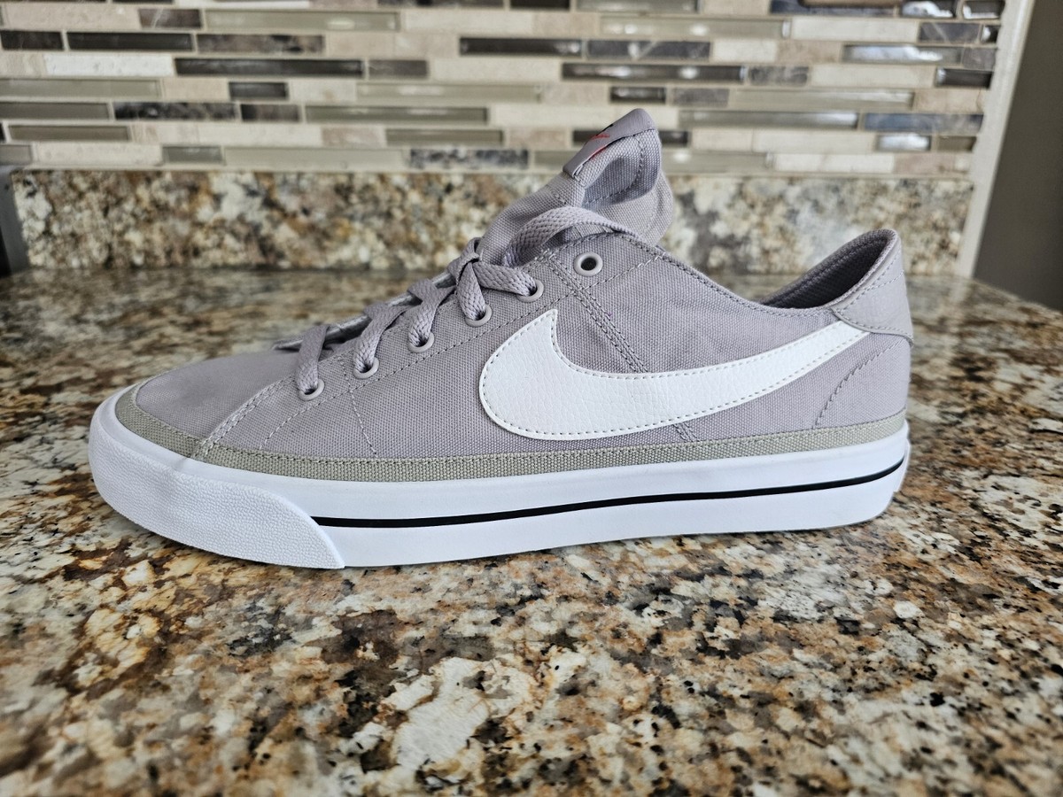 nike court legacy canvas grey