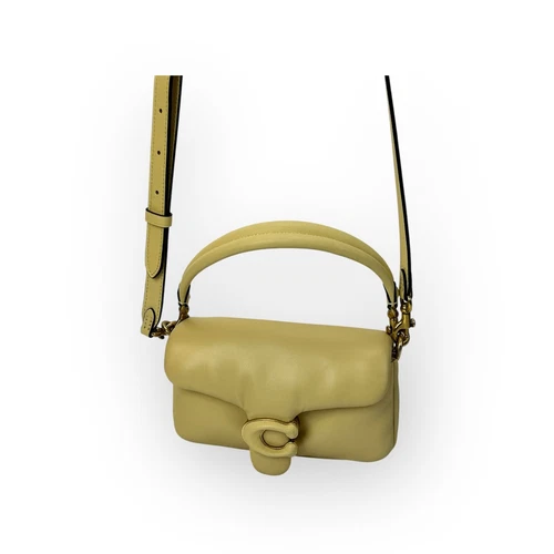 COACH Mini Yellow Pillow Tabby 18 Purse Handbag $395