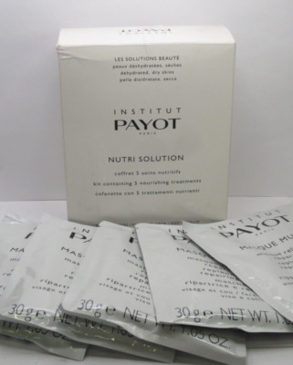 PAYOT NUTRI SOLUTION 5 NOURISHING TREATMENTS FOR FACE AND NECK BOXED