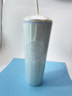 Starbucks Tumbler White Pearl Dome Venti Cold Cup Tumbler 24 Oz (new) | eBay