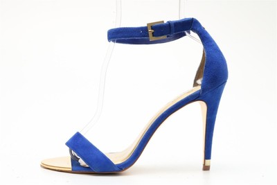 royal blue suede sandals