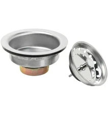 Glacier Bay - Fixed Post Kitchen Sink Strainer - Stainless Steel - 7043-103SS