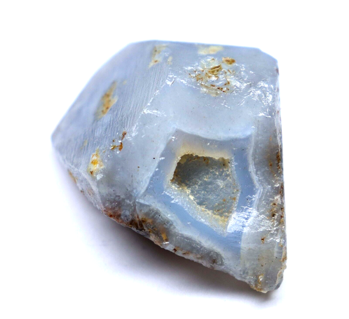 UNTREATED Ct Natural Blue Chalcedony Certified Earth Mind