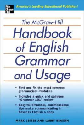 The McGraw-Hill Handbook of English Grammar and Usage - Paperback - GOOD
