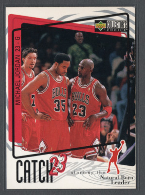1997-98 Upper Deck Collector's Choice Catch 23 #195 - Michael Jordan - Bulls