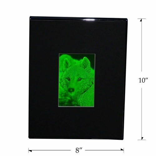 3D Arctic Wolf 2-Channel Hologram Picture (DESK STAND), Collectible Photopolymer - Picture 4 of 7