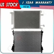 Radiator and AC Condenser Kit For 2010 2011 2012 2013 2014 Ford Mustang
