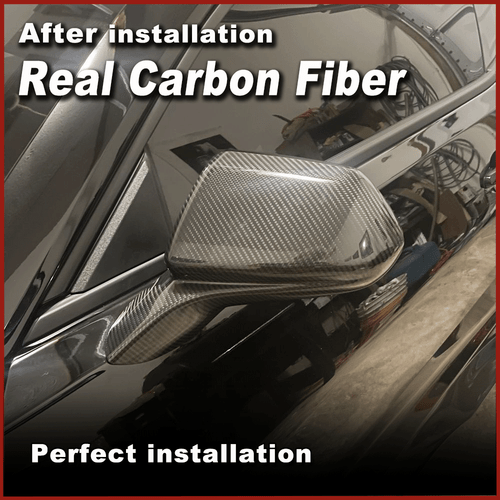 2xCarbone per Chevrolet Camaro 2016-2019 Calotte Specchio Retrovisore Esterno Mirror Cover - Foto 3 di 10