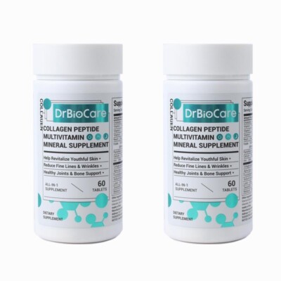 HOT SALE- 2 bottles DrBioCare Collagen Peptide，Vitamin & Minera