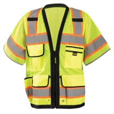 OccuNomix Type R Class 3 High-Vis Two-Tone Surveyor Mesh Back Safety Vest - LUX-