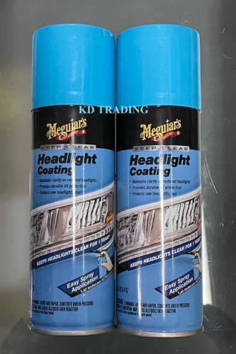 2-Pk~ Meguiar's Car HEADLIGHT COATING UV Protection Easy Spray ~ Last for 1-Year