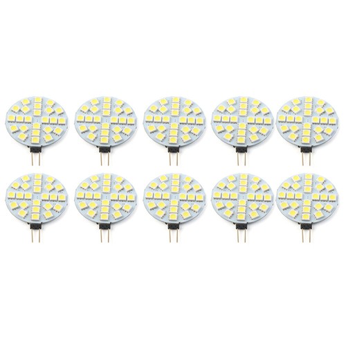 DC12V G4 Presa 24 LED 5050 SMD Luce LED Lampadina Tonda per Auto Camion Paesaggistica - Foto 6 di 15