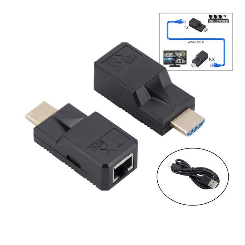 Ethernet Adapter Extensor Hdmi Rj45 4k 30M 4K HDMI Extender To