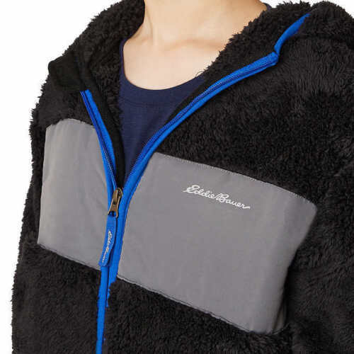 Chaqueta de pelo alto Eddie Bauer para niños jóvenes - NEGRA (Seleccionar talla: XS-L) - Imagen 17 de 35