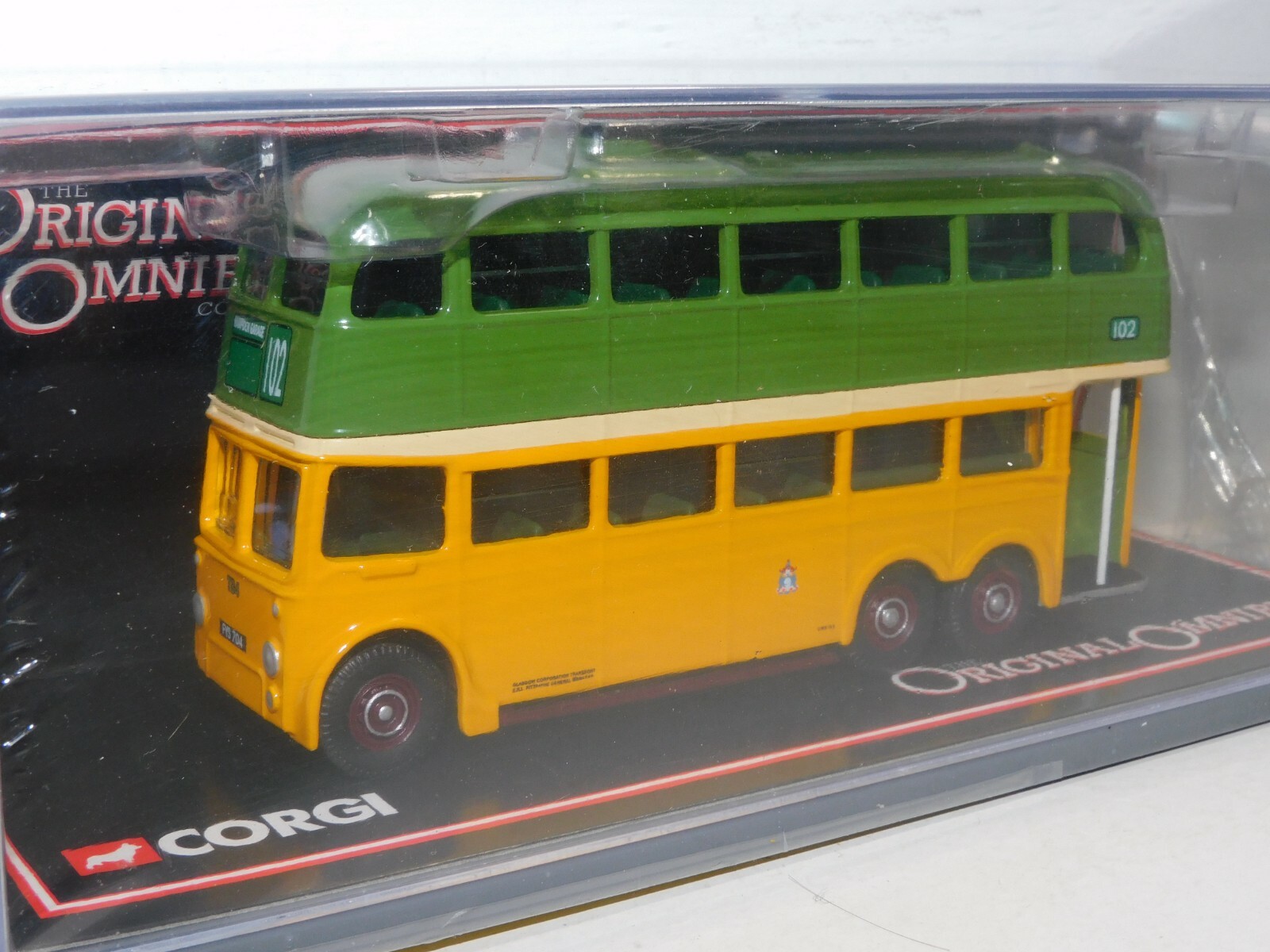 OOC Q1 3 AXLE TROLLEYBUS GLASGOW CORPORATION ROUTE 102 1/76 43707