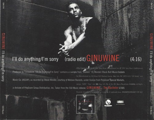 Ginuwine - I'll Do Anything / I'm Sorry (CD, single, promo) (Très bon plus (très bon état+