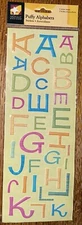 American Traditional Design Fresh Puffy Alphabet Alpha Letters Scrapbook Sticker