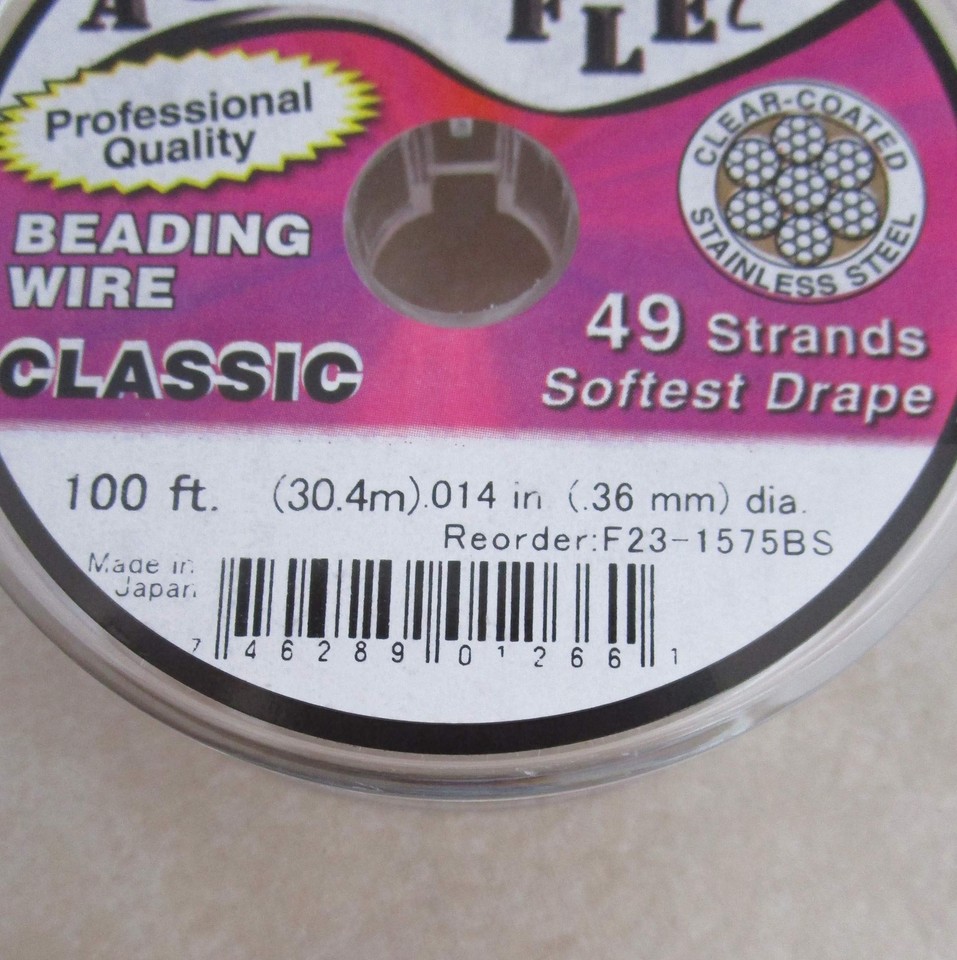 AccuFlex Beading Wire .014 Inch Width 49 Strand 100 Feet eBay
