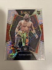 Oliver Carter 2023 Panini Select WWE Rookie Premier Disco Silver Prizm 138 RC