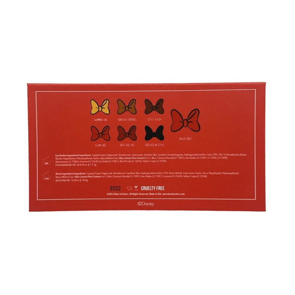 Disney Dose of Colors Minnie Mouse Eyeshadow & Blush Palette Matte Shimmer - Image 4 of 4