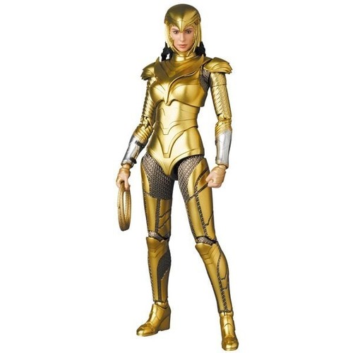 MAFEX 148 Wonder Woman 84 Action Figure Golden Armor Ver Medicom Toy New Sealed - Picture 11 of 14