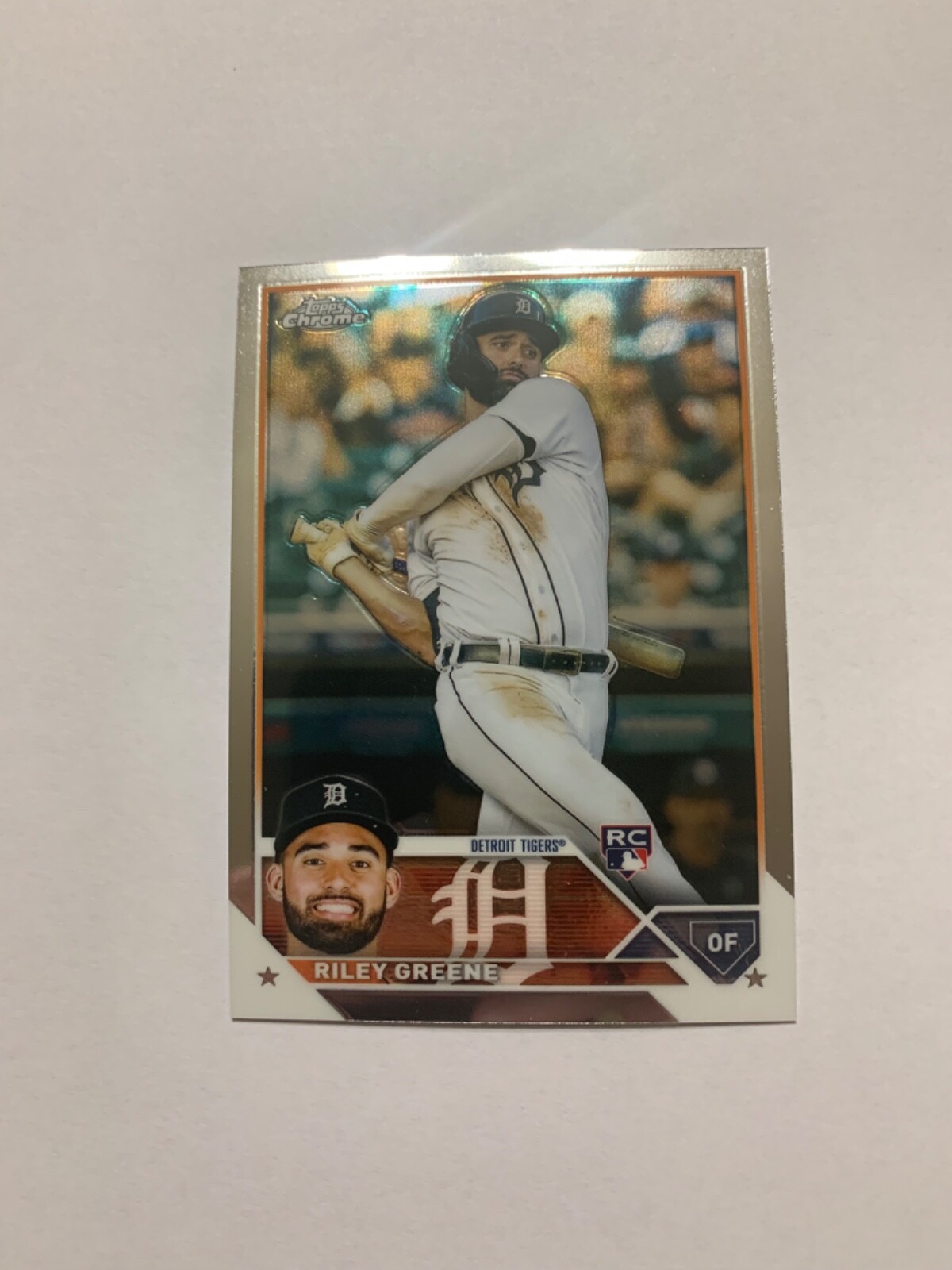 2023 Topps Chrome Refractor Riley Greene RC #182 Detroit Tigers Rookie Card