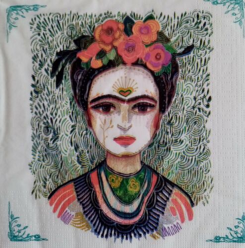 Servilletas para decoupage 4 und Frida.Decoupage Paper Napkins.Frida Kahlo - Imagen 1 de 2