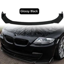 Front Bumper Lip Splitter Spoiler Body Kit Gloss Black Fits 2002-2009 BMW E85 Z4