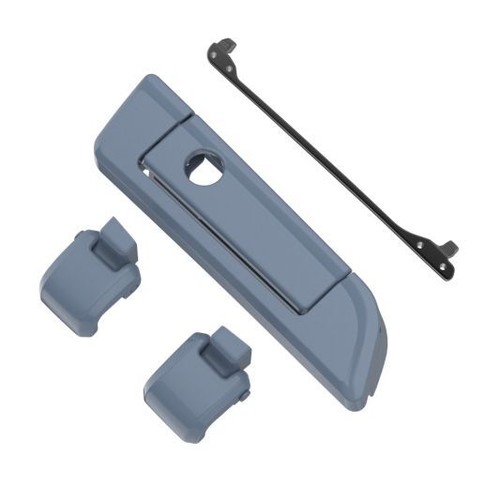 Gunship Gray Tour Pack Hinges Latch Kit fit 14+ Harley Touring - Picture 4 of 8