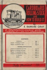 VERY RARE !, CARDBOARD ROLLING STOCK AND HOW TO BUILD IT, MODEL RAILWAY BOOK
