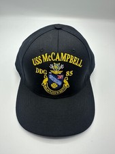 The Corps USS McCampbell DDG 85 OOD Logo Black Baseball Cap Hat One Size