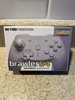 Retro Fighters Brawler64 NSO N64 - Bluetooth - PC - Switch - White Wireless