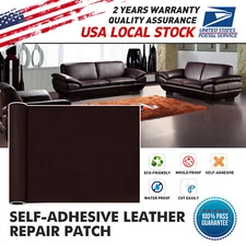 Self Adhesive Vinyl Faux Leather Fabric Repair Patch Kit for Car seat Sofas